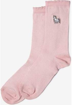 Dorothy Perkins Womens Pink Embroidered Unicorn Socks