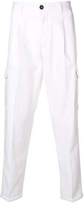 Pt01 feather charm slim fit trousers