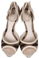 Thumbnail for your product : Alexander McQueen Peep-Toe Ankle Strap Sandals
