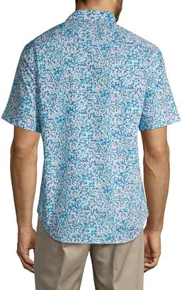 Tailorbyrd Printed Button-Down Shirt