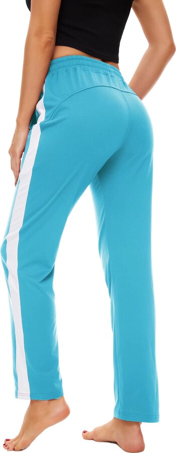 OLIKEME Womens Capri Pants Sweatpants with Pockets High Waist Loose Yoga Pants Drawstring Lounge Pants 