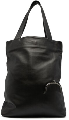 Discord Yohji Yamamoto Purse-Detail Leather Shoulder Bag