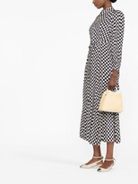 Thumbnail for your product : Rixo 'Maddison' checkerboard-print shirt dress
