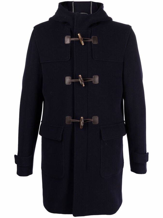 navy blue toggle coat