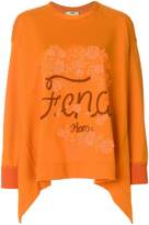 Fendi flared logo sweater