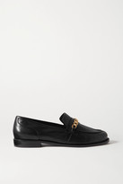 Thumbnail for your product : PORTE & PAIRE Chain-embellished Leather Loafers