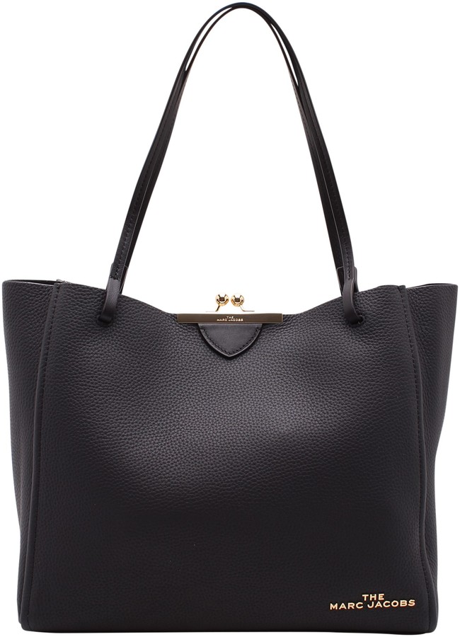 Marc Jacobs kiss Lock Leather Tote Bag - ShopStyle