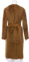 Thumbnail for your product : Vince Belted Shearling Leather Coat