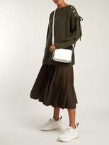 Thumbnail for your product : Stella McCartney Lace Up Shoulder Cashmere Blend Sweater - Womens - Khaki