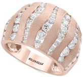 Thumbnail for your product : Effy Pavé Rose by Diamond Wavy Statement Ring (1-5/8 Ct. t.w.) in 14k Rose Gold