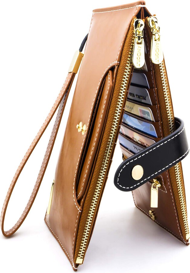 ANDOILT Wallets for Women Genuine Leather Wallet RFID Blocking