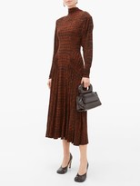 Thumbnail for your product : Proenza Schouler Crocodile-print Jersey Midi Dress - Black Brown