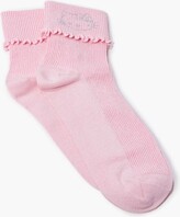 Thumbnail for your product : Forever 21 Rhinestone Hello Kitty Crew Socks in Pink