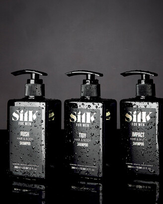 Silk Oil of Morocco Men's Body Wash & Shower Oil - Silk For Men Hair and Body Shampoo - Tidy
