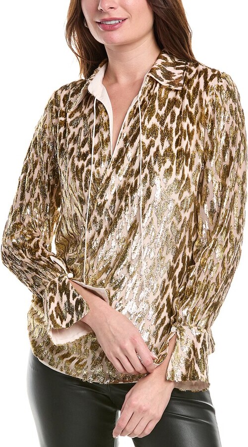 Simkhai Luella Silk-Blend Top