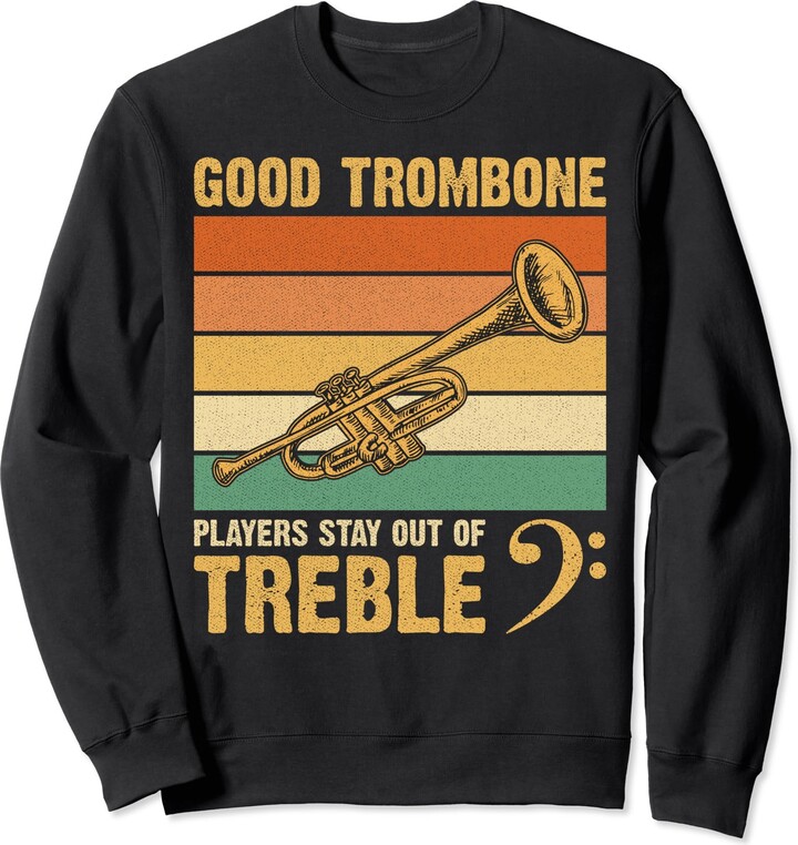 Marching Band Bass Funny Trombone Co, Treble Music Trombonist Bass