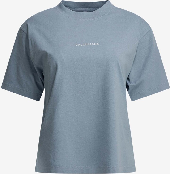 Balenciaga Logo Print Boxy T-shirt
