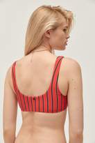 Thumbnail for your product : Billabong Hot For Now Striped Tie-Front Bikini Top