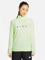 Thumbnail for your product : Nike Running Half Zip Midlayer Swoosh Top - Volt