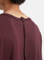 Thumbnail for your product : Yang Li Oversized Crew Neck T-Shirt in Burgundy