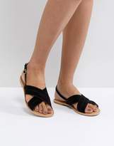 Thumbnail for your product : Park Lane Suede Flat Sandals