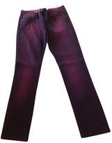Thumbnail for your product : Ikks Burgundy Denim - Jeans Trousers
