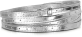 Thumbnail for your product : Maison Martin Margiela 7812 MM6 Maison Martin Margiela Silver Metal Fabric Women's Thin Belt
