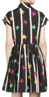 Saint Laurent Stars & Stripes Printed Dress