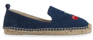Patricia Green Women's Embroidered Cherries Espadrille Flat