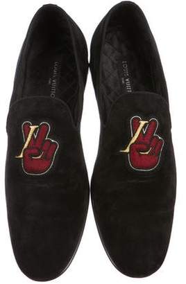 Louis Vuitton Armory Embroidered Smoking Slippers