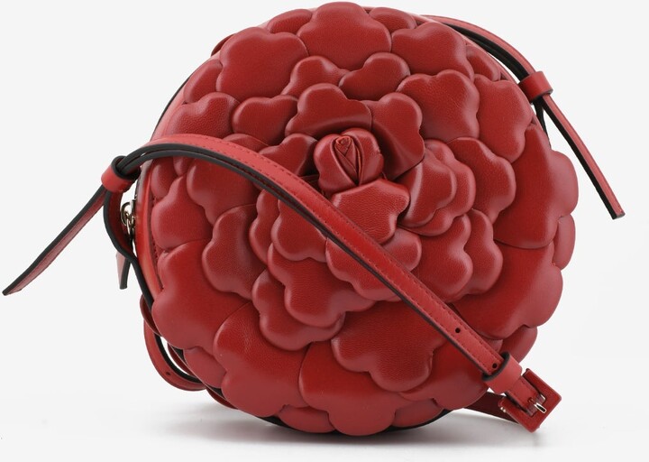 Valentino 03 Rose Edition Round Crossbody Bag in Nappa Leather ShopStyle