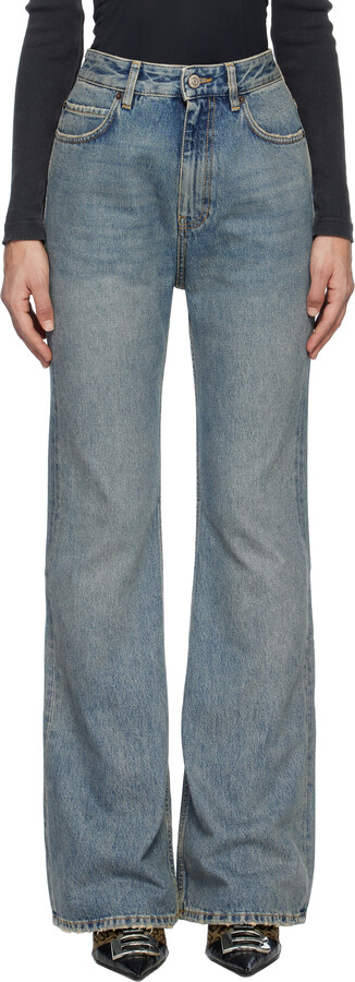 Balenciaga Blue Flared Jeans