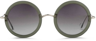 The Row x Linda Farrow stainless steel temple acetate sunglasses
