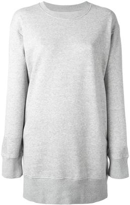 MM6 MAISON MARGIELA strap detail sweatshirt - women - Cotton/Spandex/Elastane - L