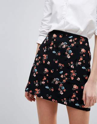 Oasis Floral Jacquard Mini Skirt