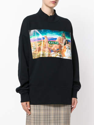 Aalto Airbrush print sweatshirt