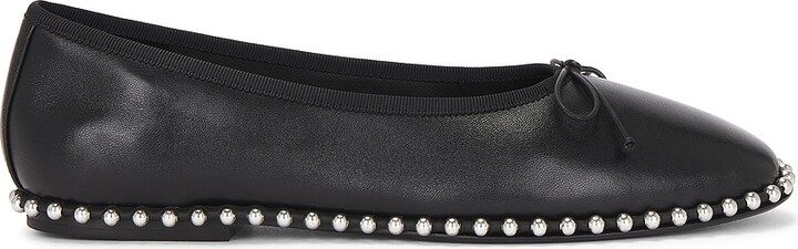 Alexander Wang Lina Ballchain Flat in Black