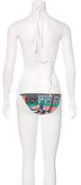 Thumbnail for your product : Clover Canyon Abstract Print Two-Piece Swimsuit w/ Tags