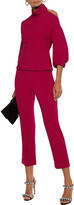 Thumbnail for your product : Cushnie Cropped Ruched Cady Slim-leg Pants
