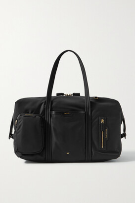 Anya Hindmarch + Net Sustain Inflight Leather-trimmed Recycled Shell Weekend Bag - Black