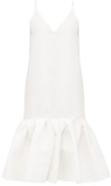 Thumbnail for your product : Marques Almeida Peplum-hem Taffeta Slip Dress - White