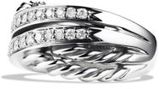Thumbnail for your product : David Yurman Crossover Ring with Diamonds