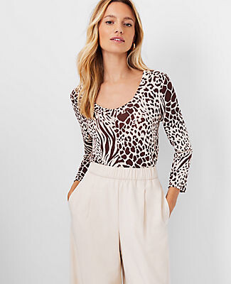 ann taylor scoop neck tee