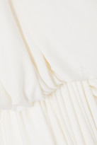 Thumbnail for your product : Oscar de la Renta One-sleeve Draped Jersey Top