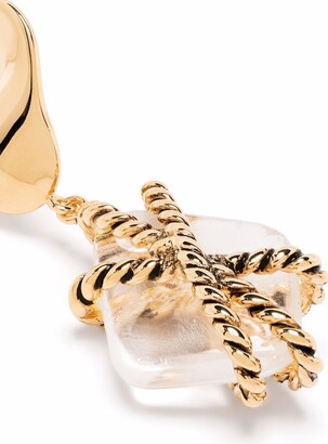 Aurélie Bidermann Mycene rock crystal earrings