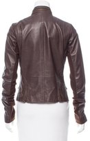 Thumbnail for your product : Veda Mock Neck Leather Jacket