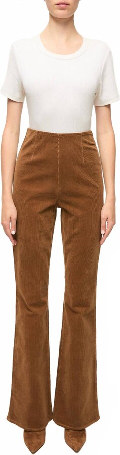 Veronica Beard Women's Beverly Off-Duty Skinny-Flare Pants In Deep Ochre