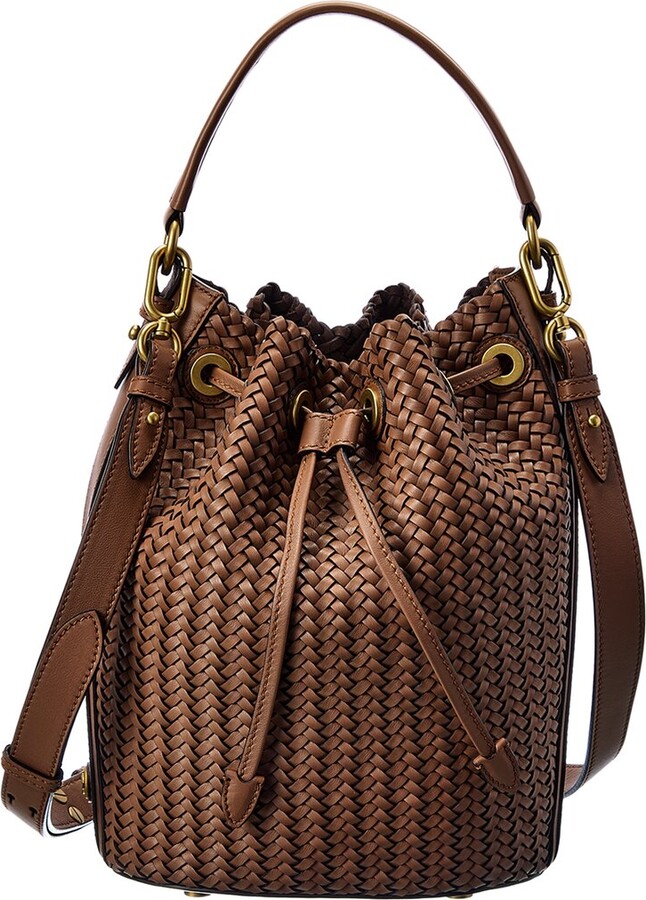 Michael Kors Suri Small Leather Bucket Crossbody Drawstring Hobo Women's  Handbag