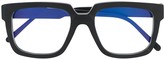 Thumbnail for your product : Kuboraum Two Tone Square Frame Glasses