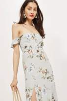 Thumbnail for your product : Flynn Skye Bridal Womens Floral Print Bardot Maxi Dress By Sage